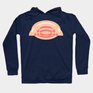 Peach Fuzz Geometric Art Hoodie